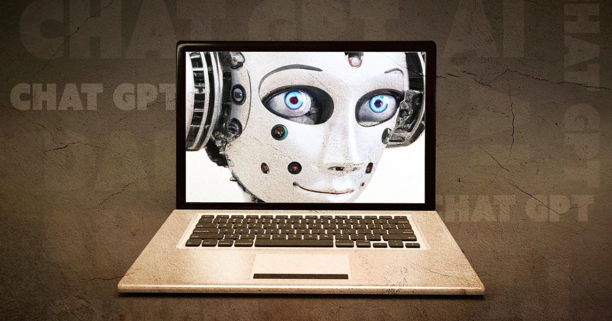 A laptop and artificial intelligence, an AI-generated CV